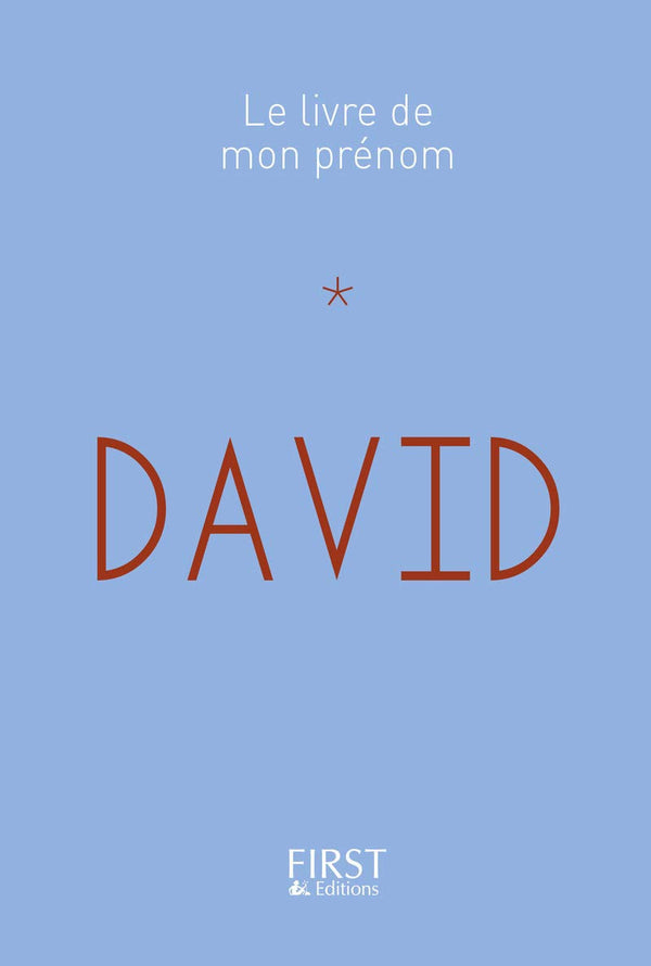 14 Le Livre de mon prénom - David