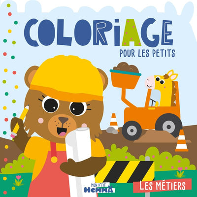 Mon P'tit Hemma - Coloriage pour les petits - Les métiers - Album de coloriage - Dès 3 ans