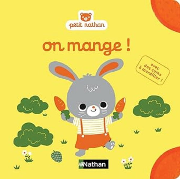 On mange ! Livre d'éveil à mordiller pour soulager les dents - Pour les bébés dès 6 mois