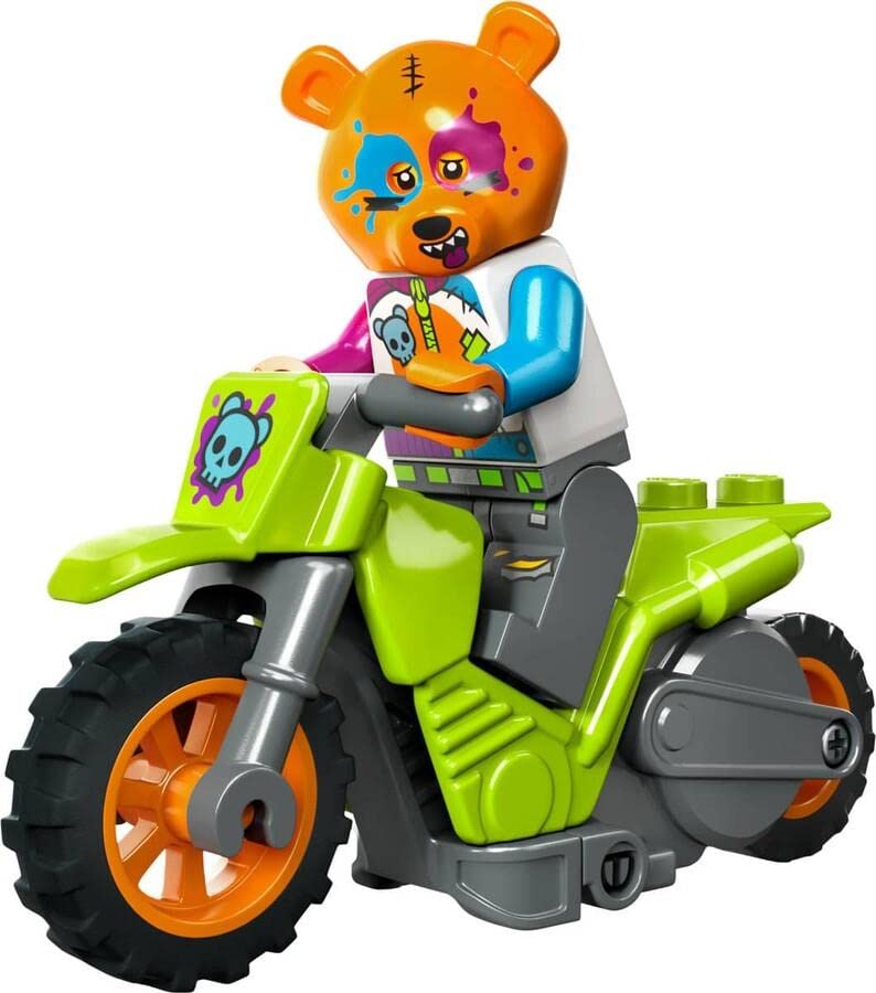 LEGO City Stuntz 60356 La Moto de Cascade de l’Ours, Jouet pour Effectuer des Sauts et des Figures, Jeu pour Garçons et Filles 5 Ans, Idée Cadeau