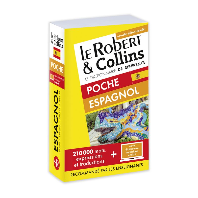 Dictionnaire Le Robert & Collins Poche Espagnol et sa version numérique à télécharger PC: Poche broché + Dictionnaire à télécharger PC