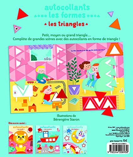 Autocollants Les formes -Les triangles - Dès 3 ans