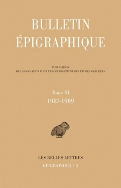 Epigraphica n° 3: Bulletin épigraphique 1987-1989