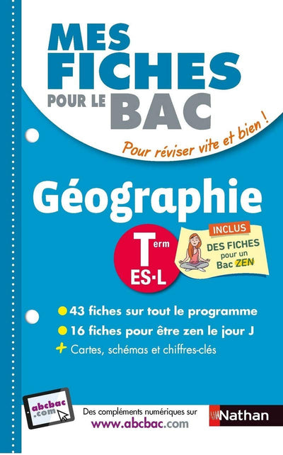 Mes fiches pour le BAC Géographie Term ES.L