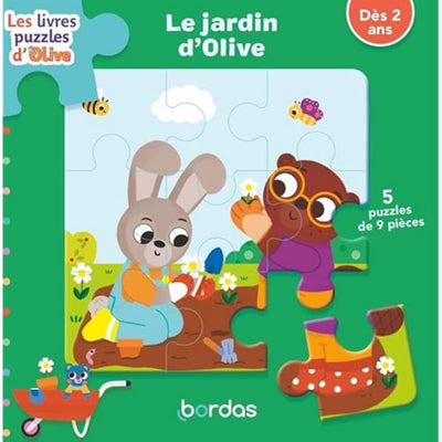 Les livres-puzzles Olive - Le jardin d'Olive: Livre-puzzle