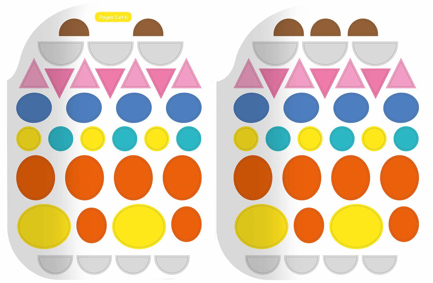 Gommettes formes - l'aventure de petit poussin