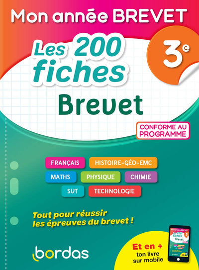 Mon Année Brevet Les 200 fiches le Brevet 3e