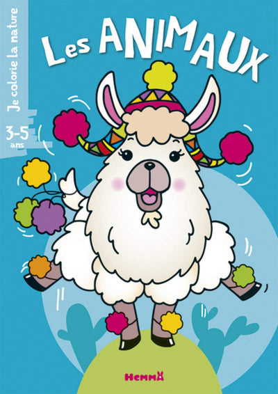 Je colorie la nature (3-5 ans) - Les animaux (Lama)