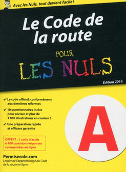 Le code de la route 2016 pour les Nuls poche