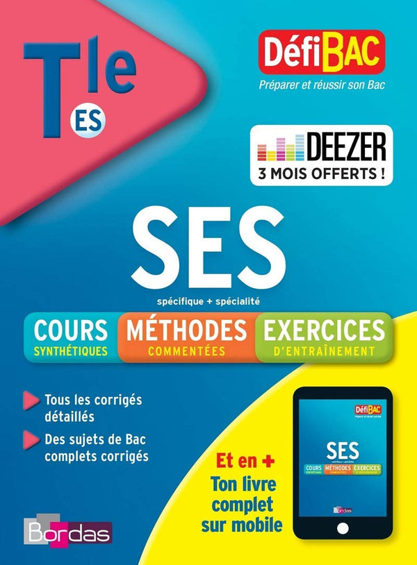 DéfiBac Cours/Méthodes/Exos SES Terminale ES