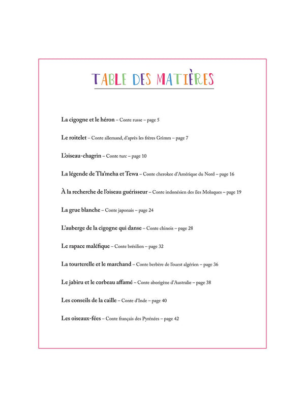 Les oiseaux conteurs