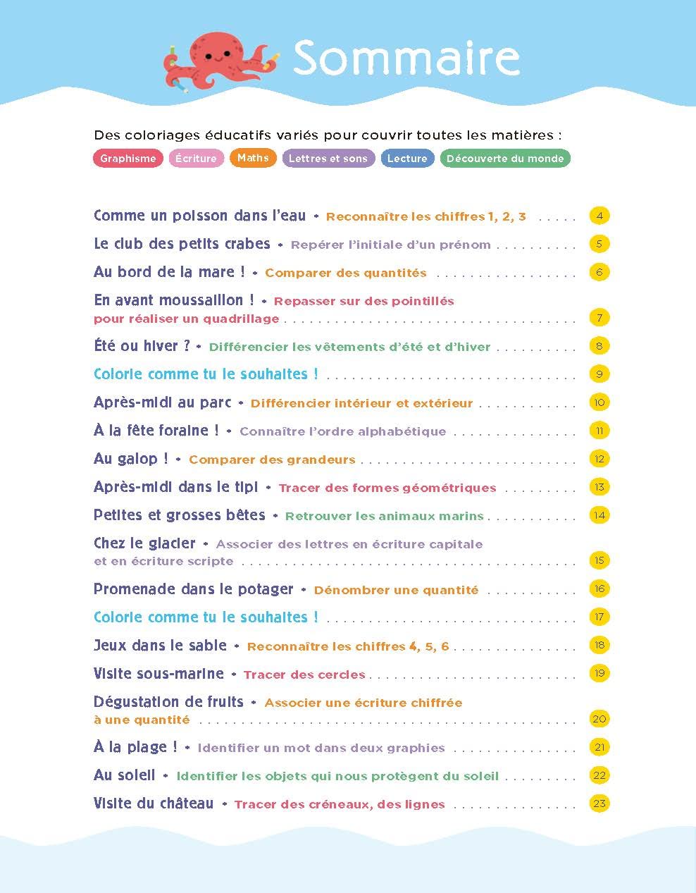 Cahier de vacances 2025, Coloriages éducatifs PS, MS, GS: Magnard, l'inventeur des cahiers de vacances