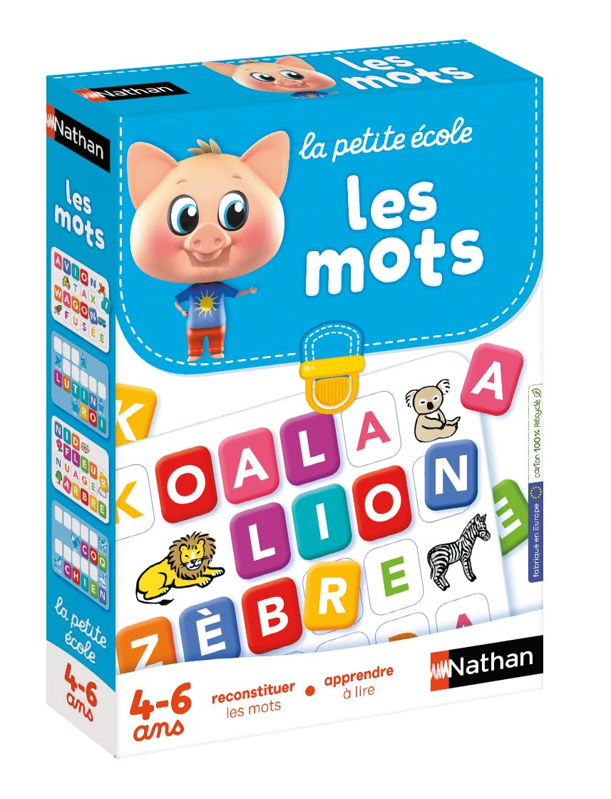 Nathan - La Petite Ecole - Les Mots - Reconstituer Les Mots - 4 à 6 Ans
