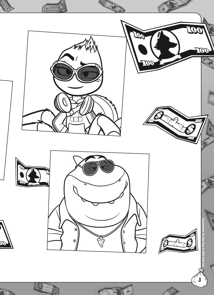 Les bad guys - Mes super coloriages