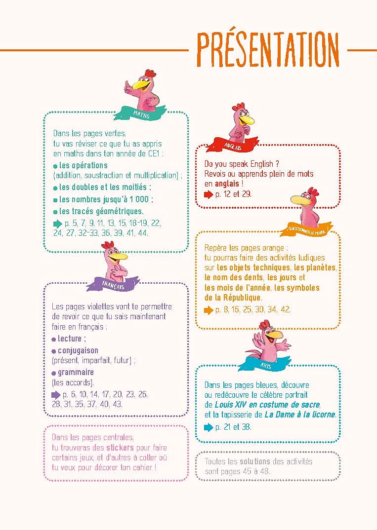 JE REVISE AVEC LES P'TITES POULES 7-8 ANS