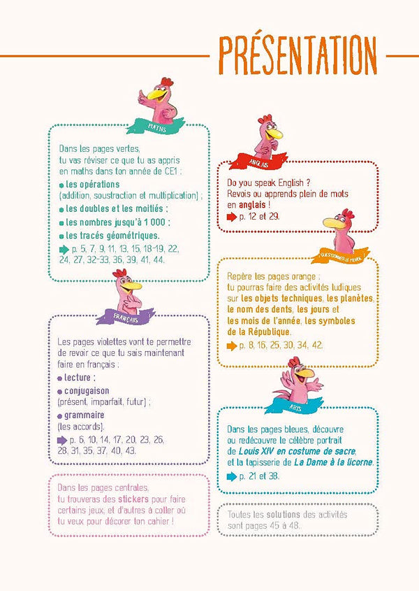 JE REVISE AVEC LES P'TITES POULES 7-8 ANS