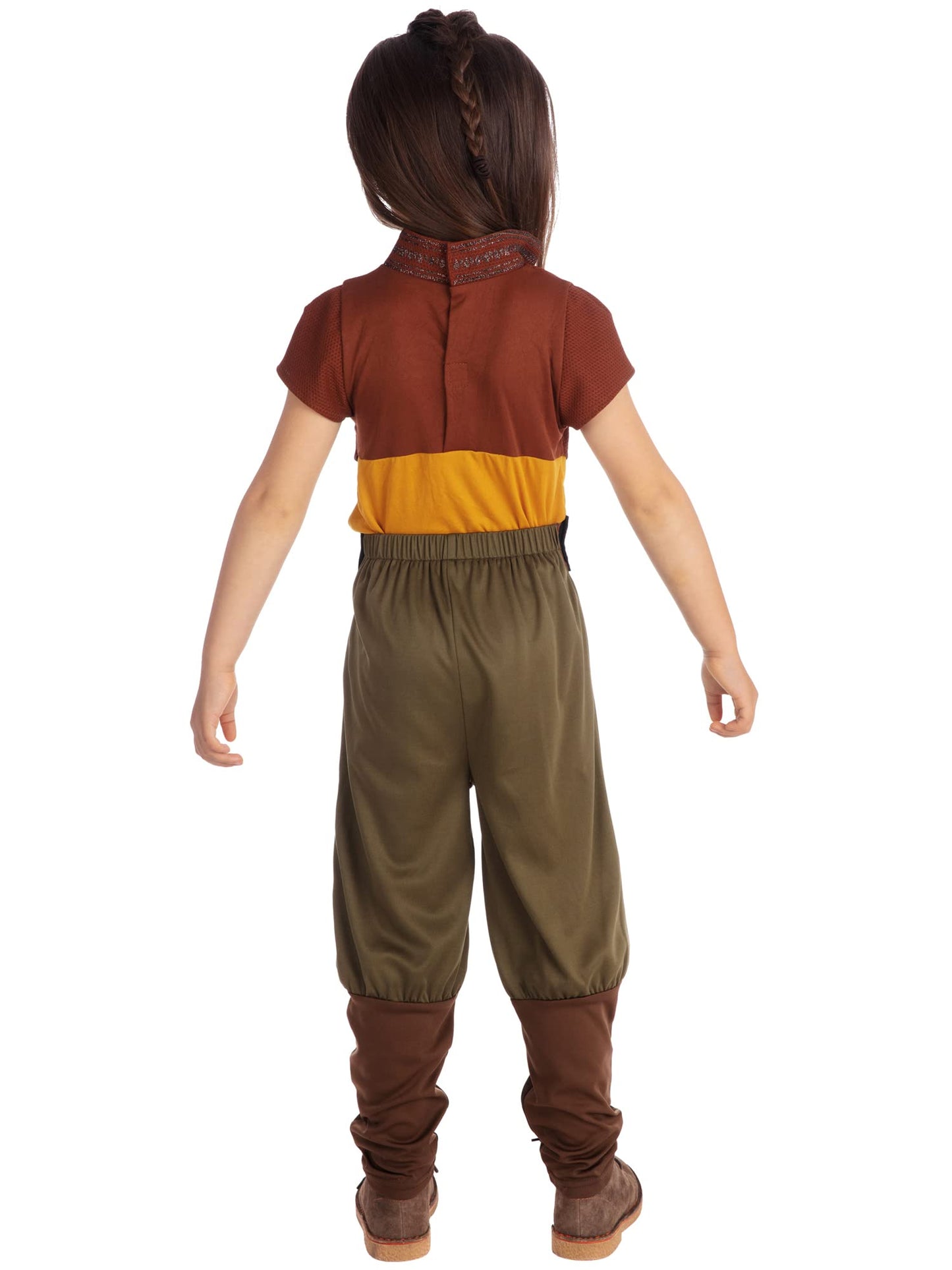 Rubies - Déguisement Luxe Officiel - Raya et le dernier dragon, enfant, I-300163M, Taille M 5 à 6 ans, Marron