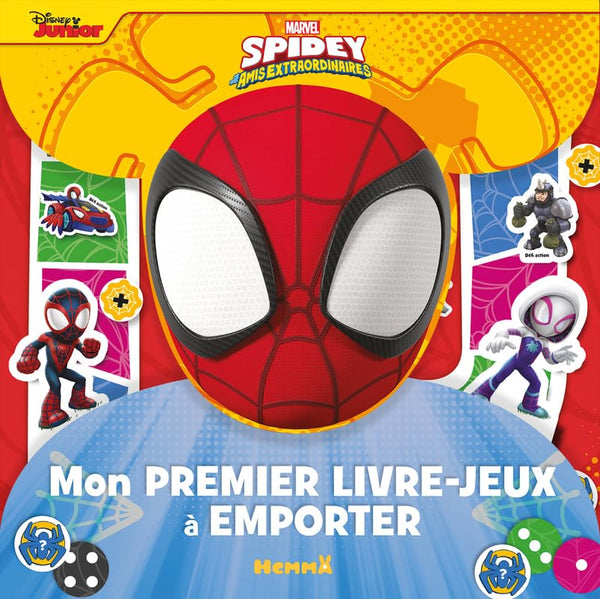 Marvel Spidey et ses amis extraordinaires - Mon premier livre-jeux à emporter - Pochette de jeu avec stickers repositionnables - Dès 3 ans