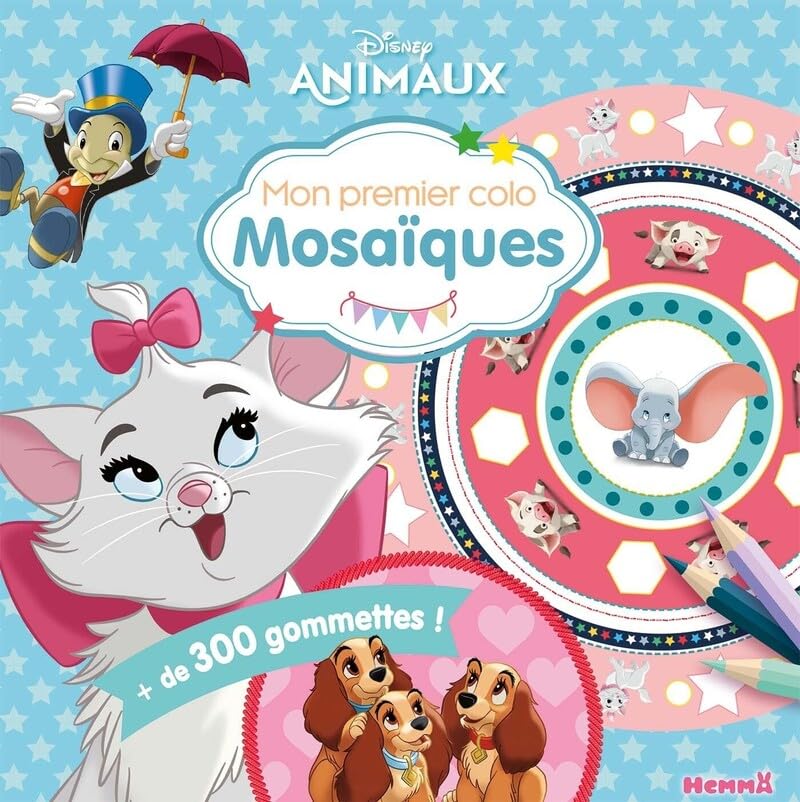 Disney Animaux - Mon premier colo mosaïques - Mandalas et animaux - Livre de coloriage - Dès 4 ans