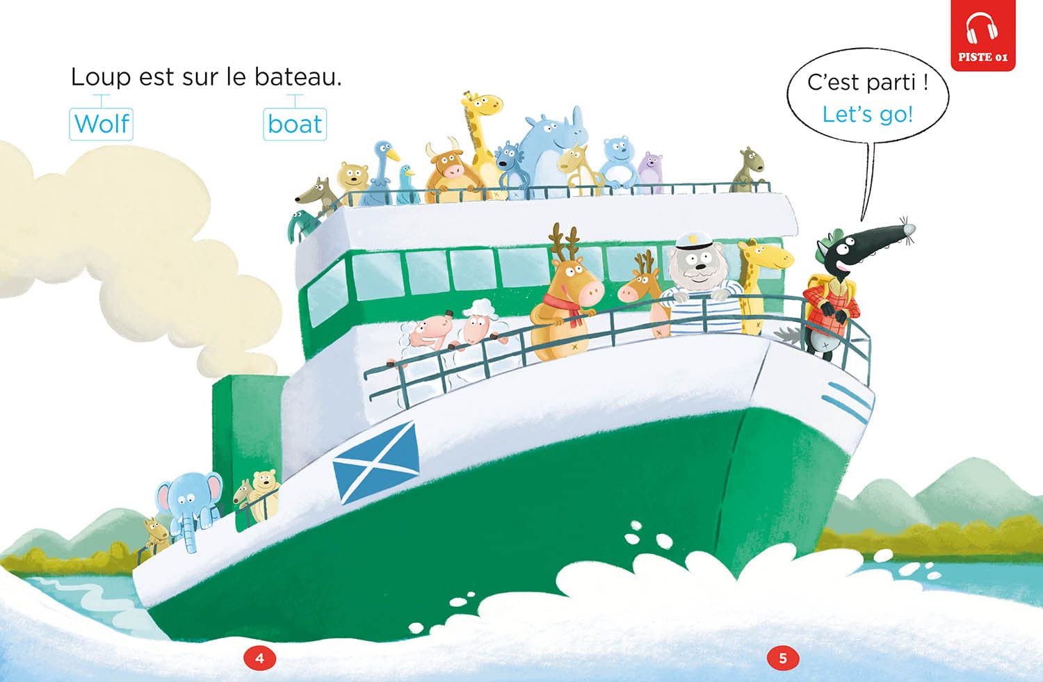 Mes lectures du cp avec Loup - Mes premiers mots d'anglais avec Loup - Mystères en Écosse