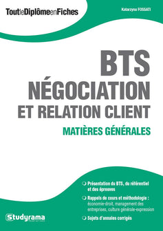 BTS négociation et relation client: matières générales