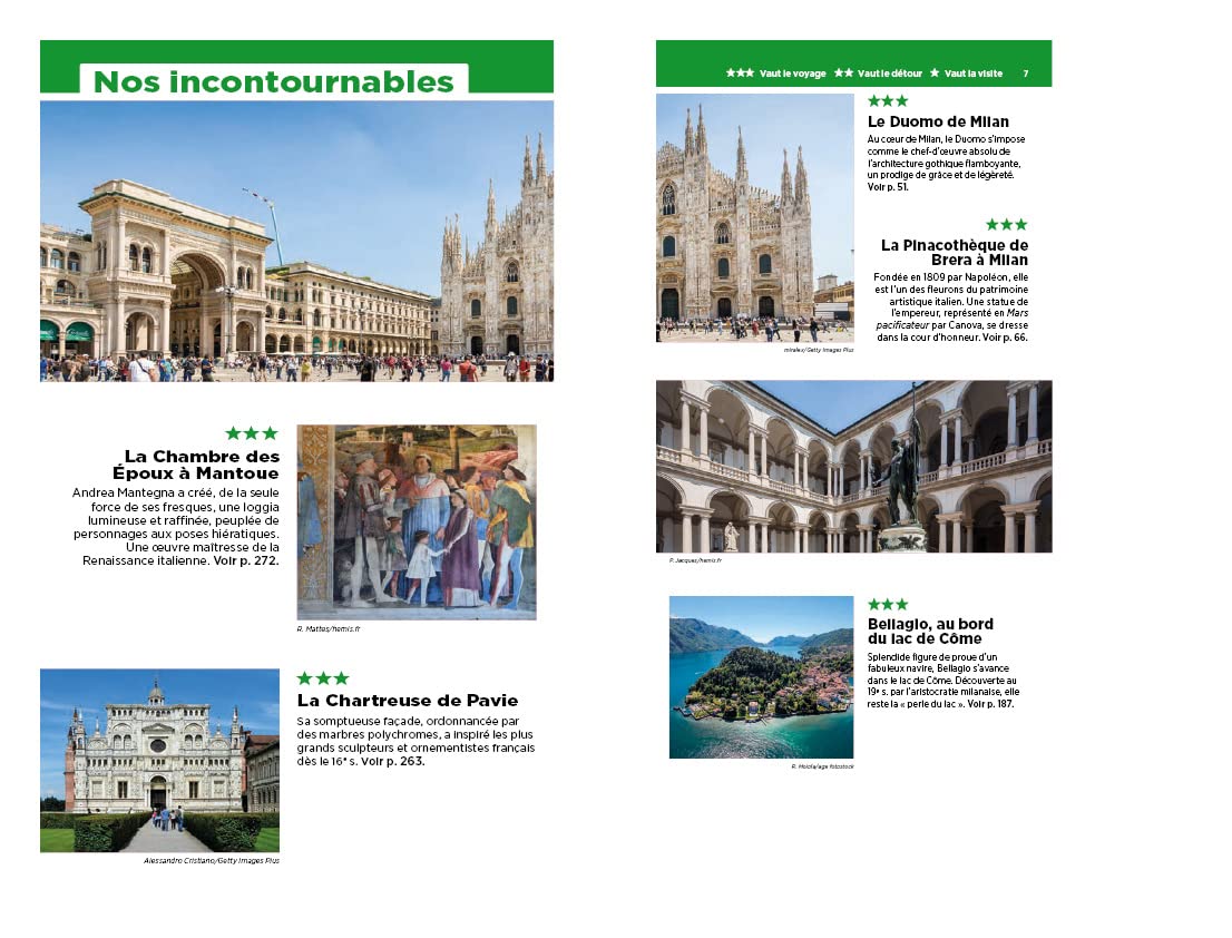 Guide Vert Lacs italiens, Milan & la Lombardie