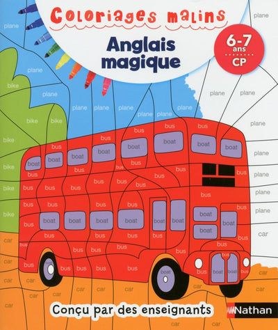 Coloriages magiques Primaire - Pour apprendre l'anglais en coloriant - CP 6/7 ans