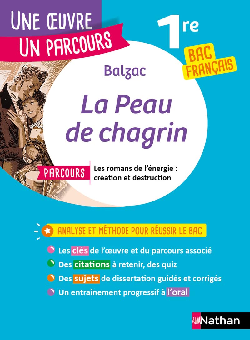 Analyse et étude de l'oeuvre - La Peau de chagrin de Balzac - Réussir son BAC Français 1re - Parcours associé Les romans de l'énergie : création et destruction - Une oeuvre, un parcours