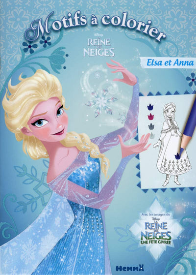 La Reine des Neiges - Motifs à colorier (Anna et Elsa)