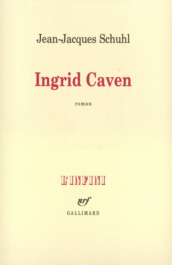 Ingrid Caven - Prix Goncourt 2000