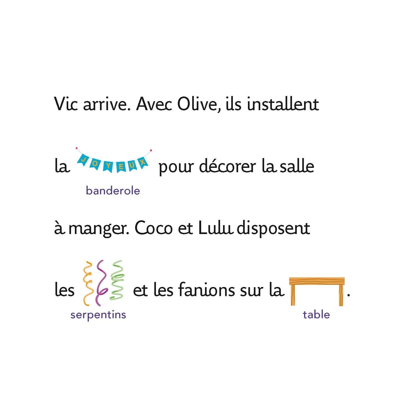 J'apprends à lire avec Olive - Olive fête son anniversaire