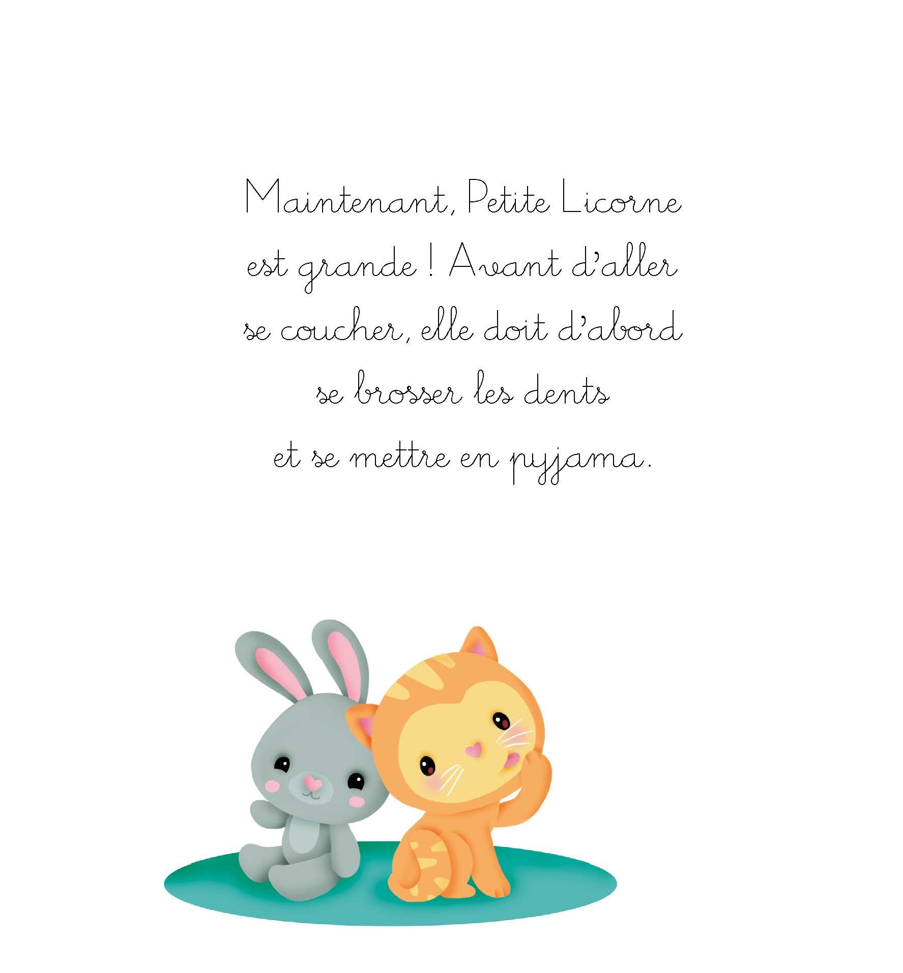 Petite licorne va se coucher