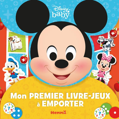 Disney Baby - Mon premier livre-jeux à emporter - Pochette de jeu avec stickers repositionnables - Dès 3 ans