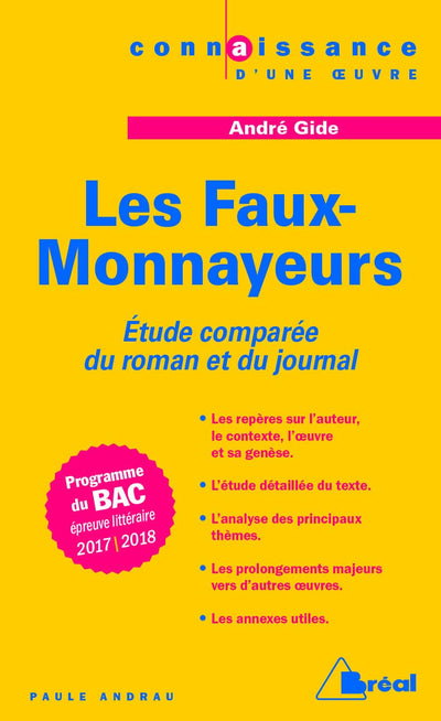 Les faux-monnayeurs - André Gide: Etude du roman et du journal