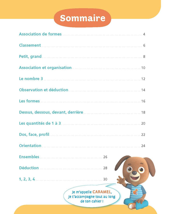 Maths Petite section 3-4 ans - A la maternelle: Les premiers apprentissages de la maternelle