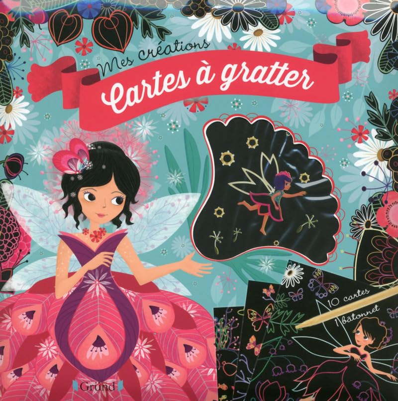 Cartes à gratter : Fées – Pochette avec 10 cartes à gratter – À partir de 6 ans