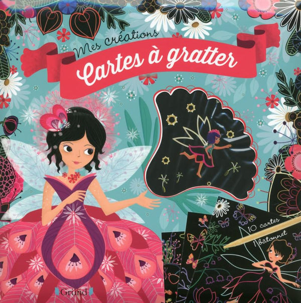 Cartes à gratter : Fées – Pochette avec 10 cartes à gratter – À partir de 6 ans