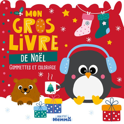 Mon P'tit Hemma - Mon gros livre de Noël - Gommettes à placer dans des décors, coloriages et stickers - Dès 3 ans
