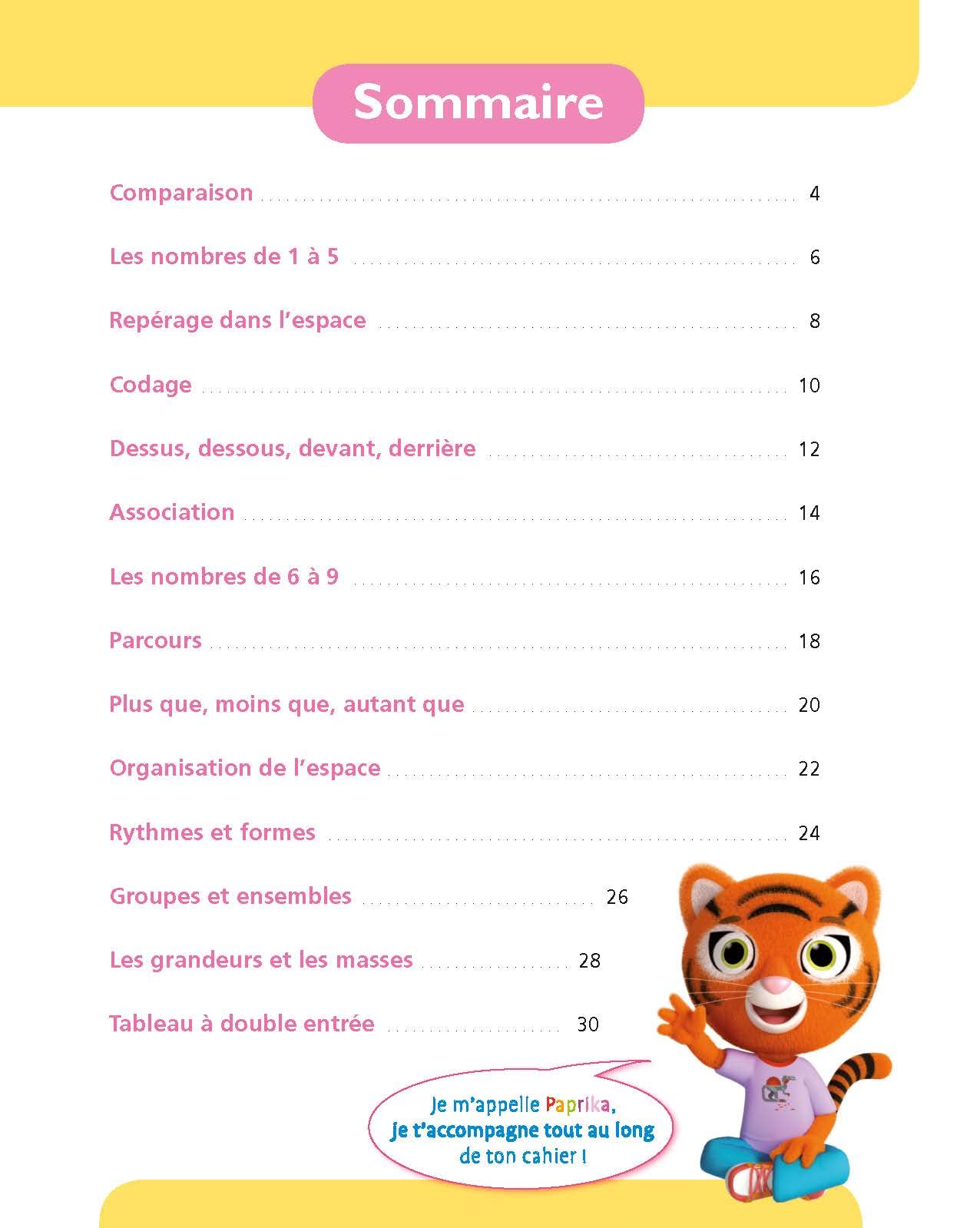 Maths Moyenne section 4-5 ans - A la maternelle: Les premiers apprentissages de la maternelle