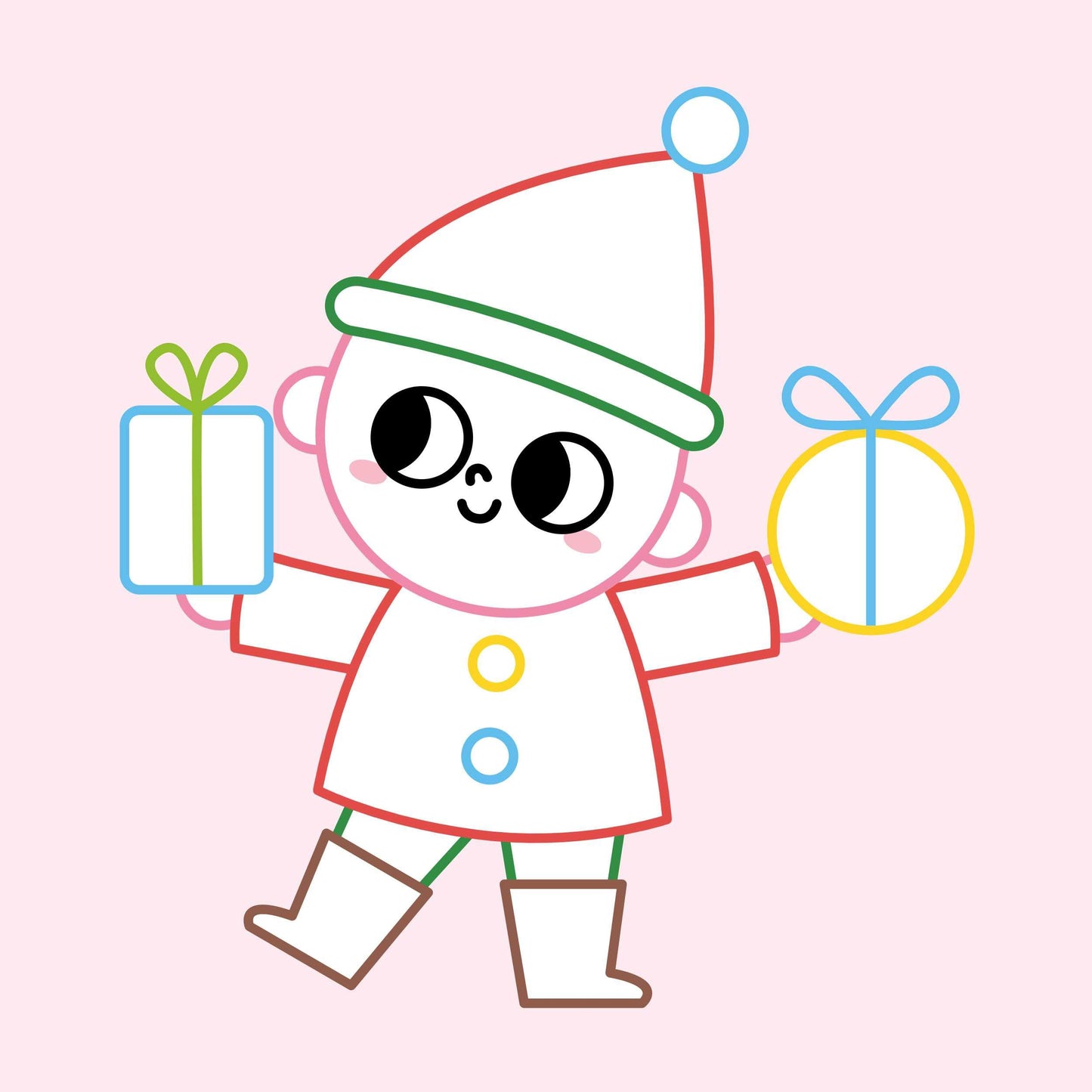Mes premiers coloriages sans dépasser - Joyeux Noël !