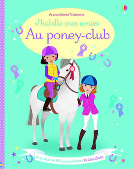 J'habille mes amies Au poney-club - Autocollants Usborne