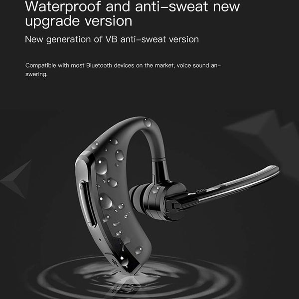 ocijf179 Translatteur instantané 28 langues, connecteur Bluetooth sans fil, stéréo non ilatéral, intelligent, mini, avec micro P8 mains libres, oreillette Bluetooth sans fil avec micro – Noir noir