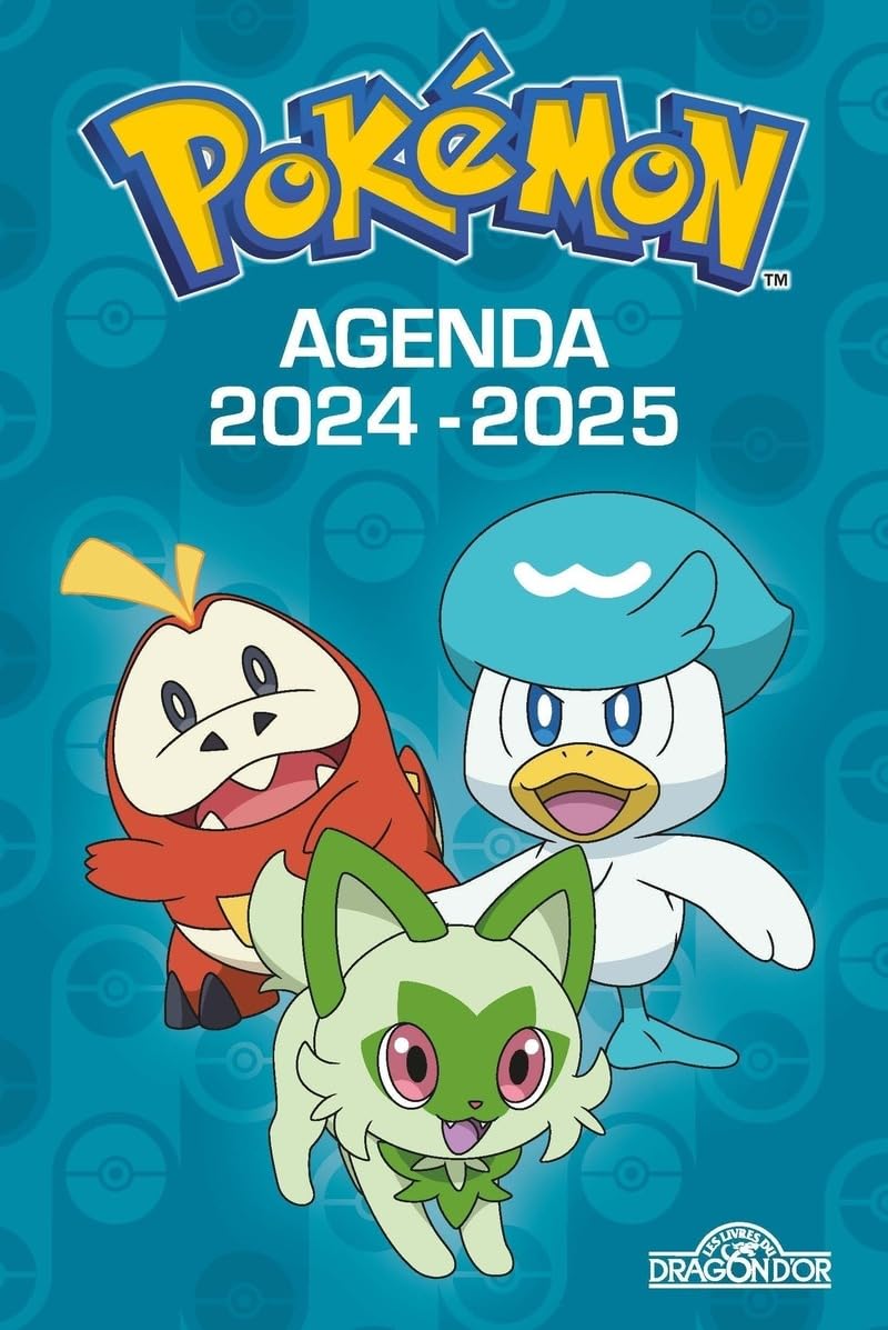 Pokémon – Agenda 2024-2025 – Avec des informations sur les Pokémon et des scènes de cherche-et-trouve – Dès 7 ans