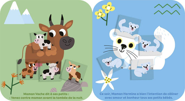 Autocollants câlins: Les animaux de la montagne - Dès 18 mois
