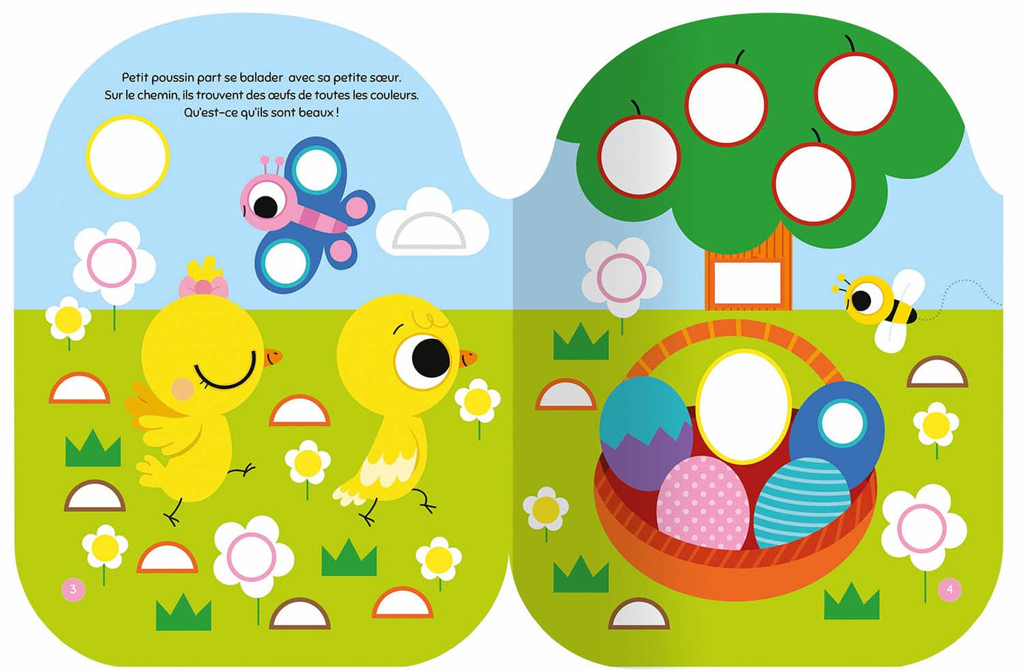 Gommettes formes - l'aventure de petit poussin