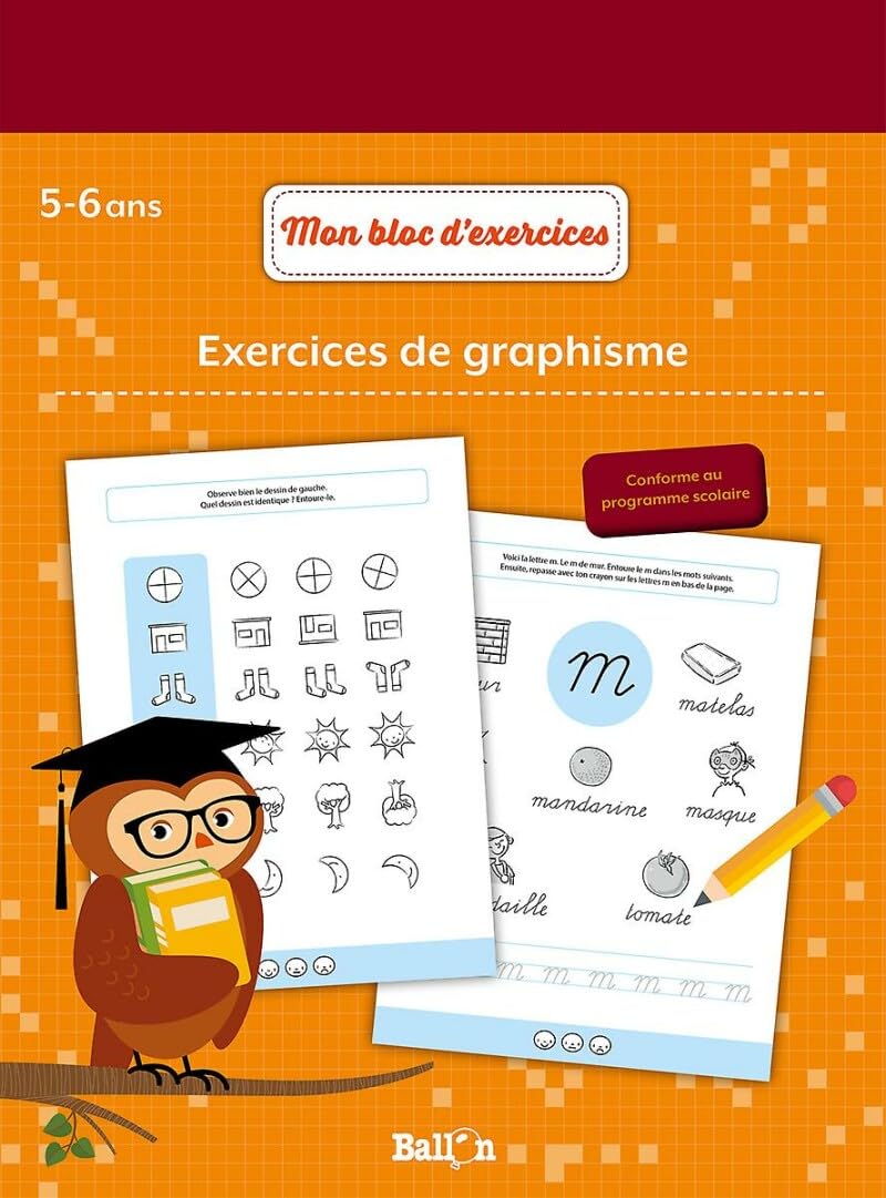 Exercices de graphisme 5+