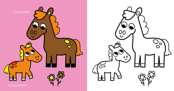 L'imagier des animaux à colorier