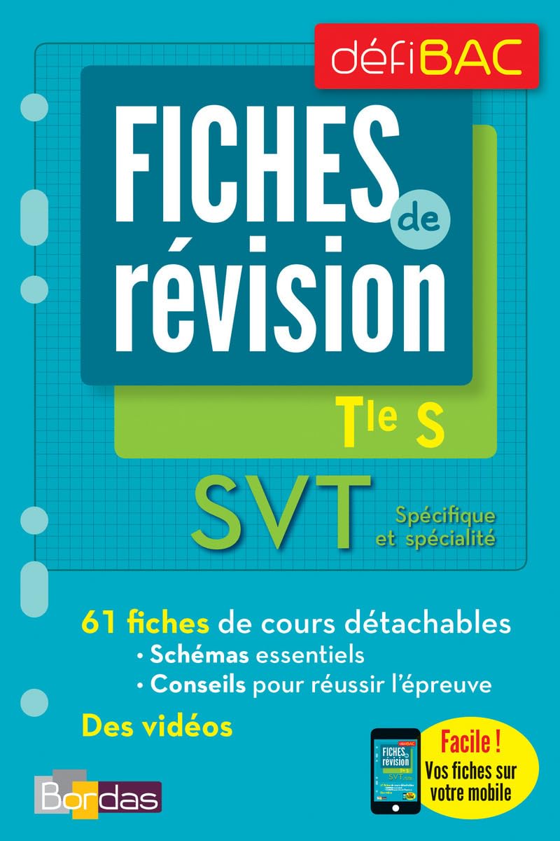 DéfiBac - Fiches de révision - SVT Tle S + OFFERT : vos fiches sur votre mobile