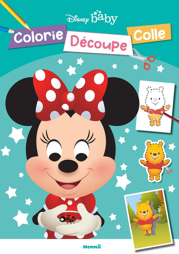 Disney Baby - Colorie, Découpe, Colle - Livre de coloriage, découpage et collage - Dès 3 ans