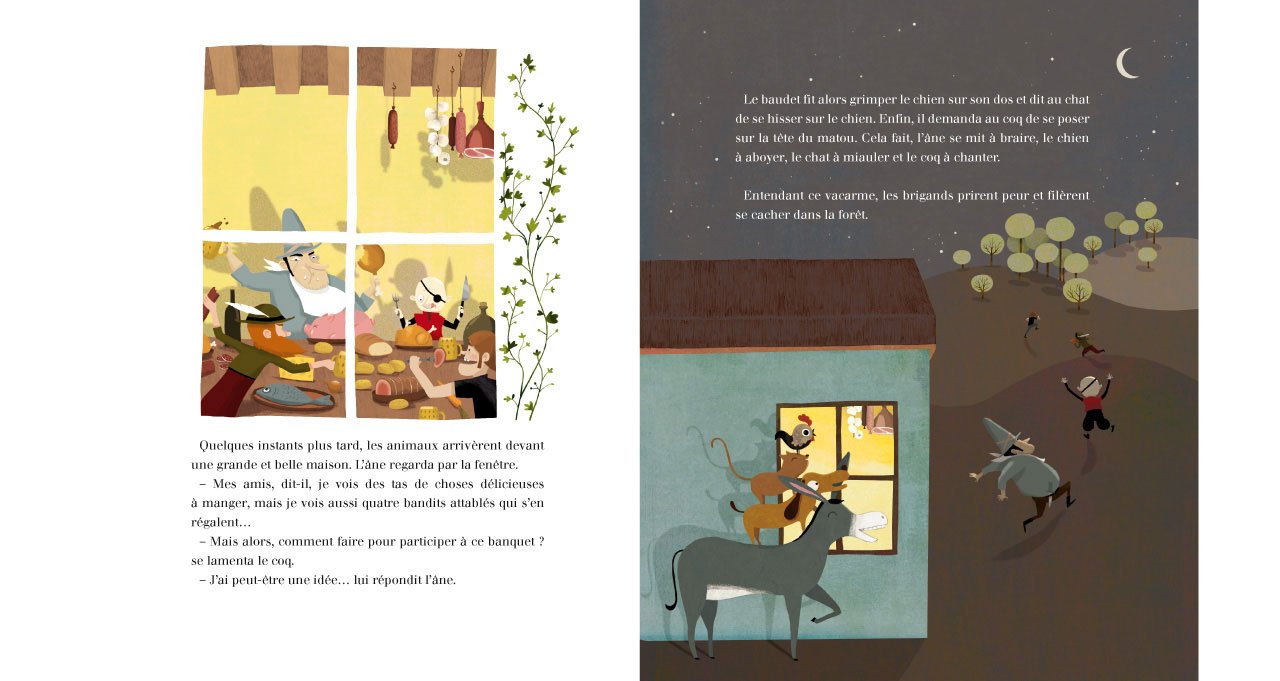 Minicontes classiques : Les musiciens de Brême